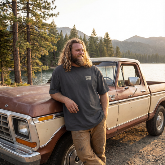 UNISEX Oversized T-Shirt mit verwaschenem Look, DRUCK VORN UND HINTEN